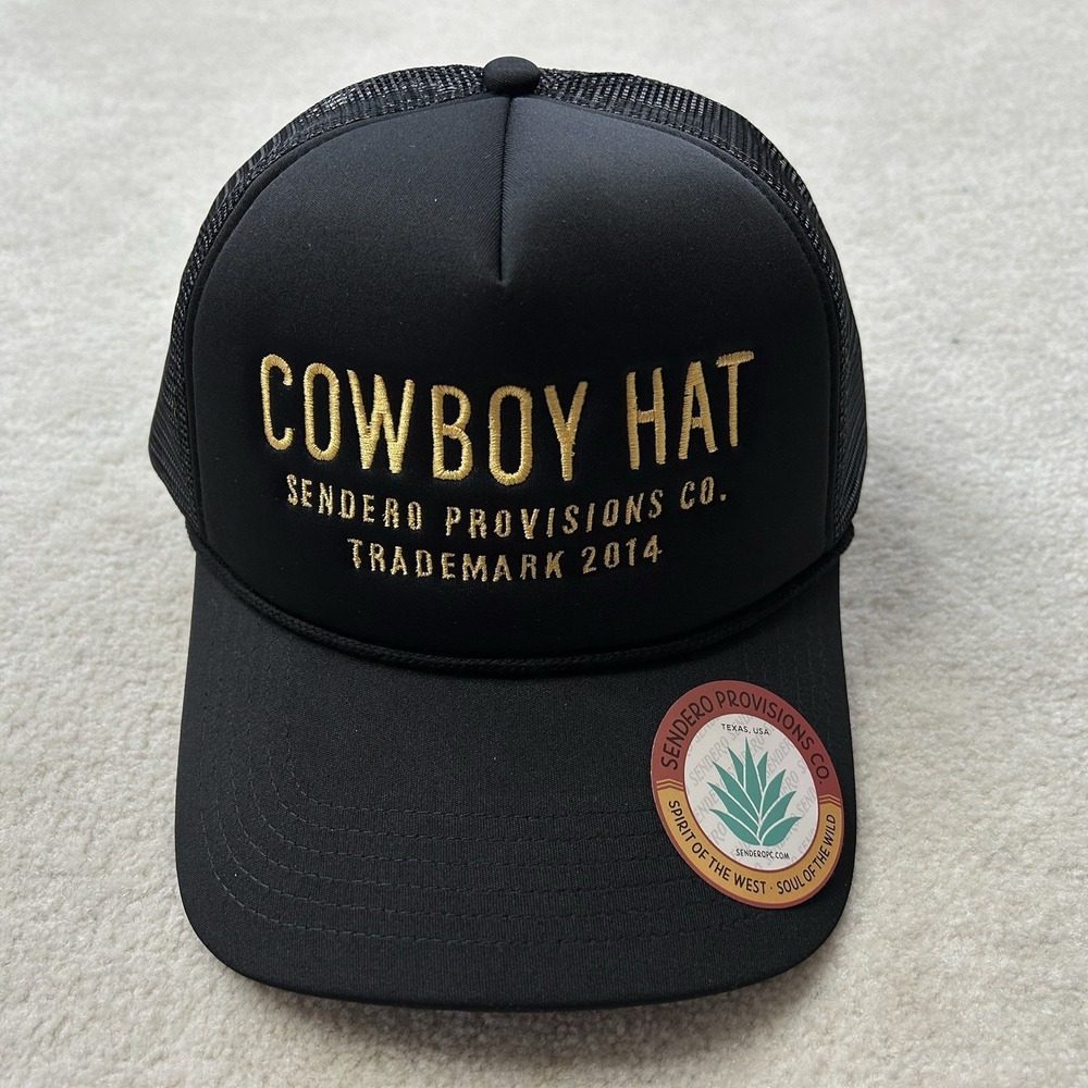 Sendero Provisions Mesh Trucker Cowboy Hat Cap Snapback Embroidered Curve Bill